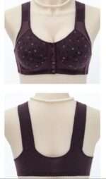 Imported Front Button Soft Cotton Bra | 4 pcs combo - 2 - Image 6