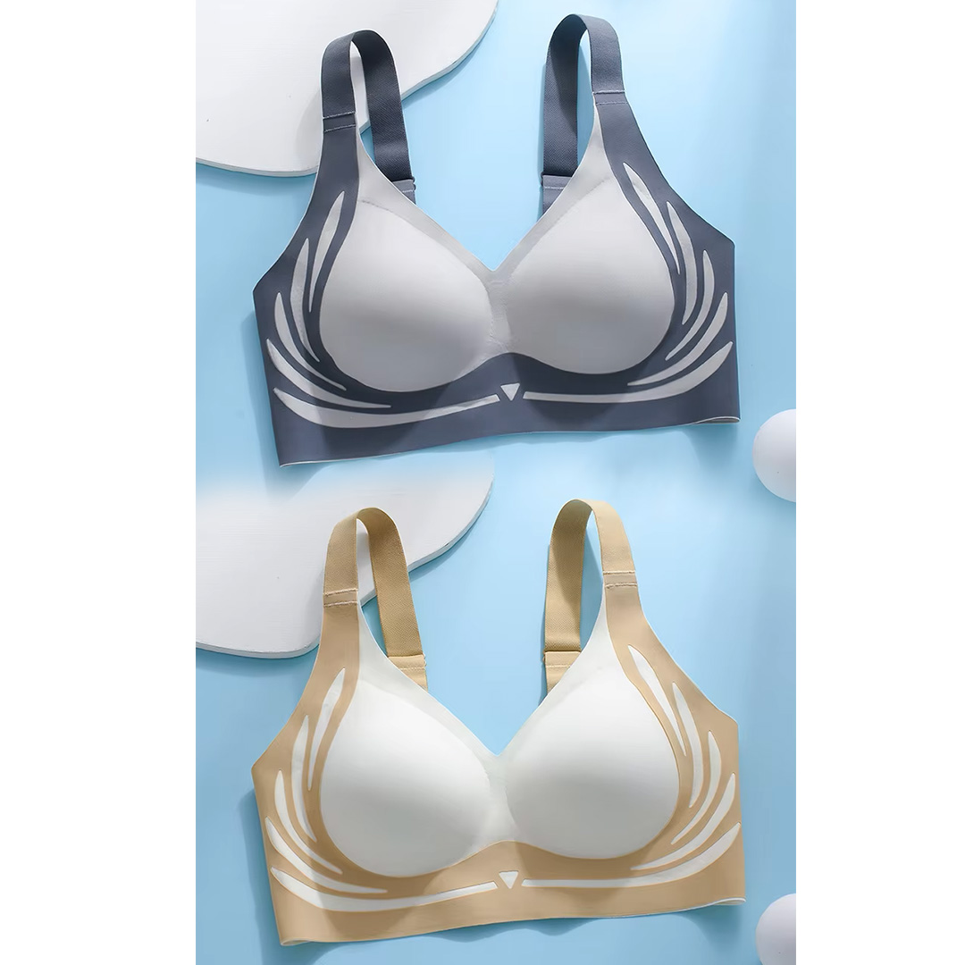 Untitled-1 Comfortable Seamless Push Up Bra - 2 Piece - Image 1